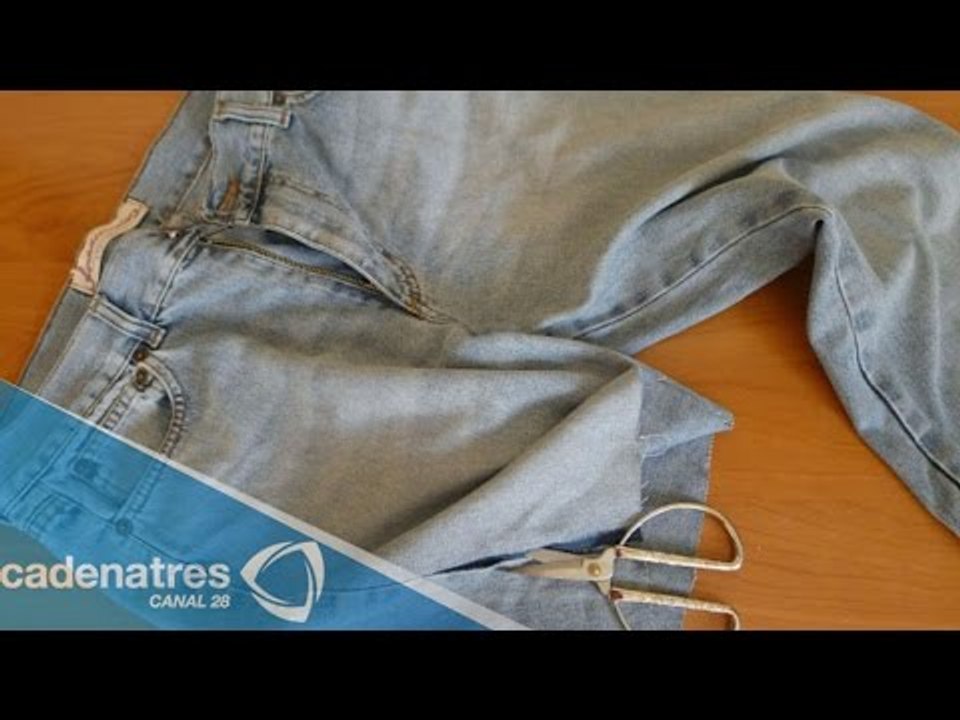 Haz un mandil con un pantalón que ya no utilices