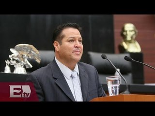 Fernando Herrera, Coordinador del PAN, habla sobre gastos del Senado / Vianey Esquinca