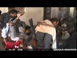 Cuatro ataques a mezquitas en Yemen dejan 142 muertos / Titulares de la tarde