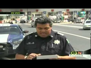 Tráfico vial en la México-Cuernavaca