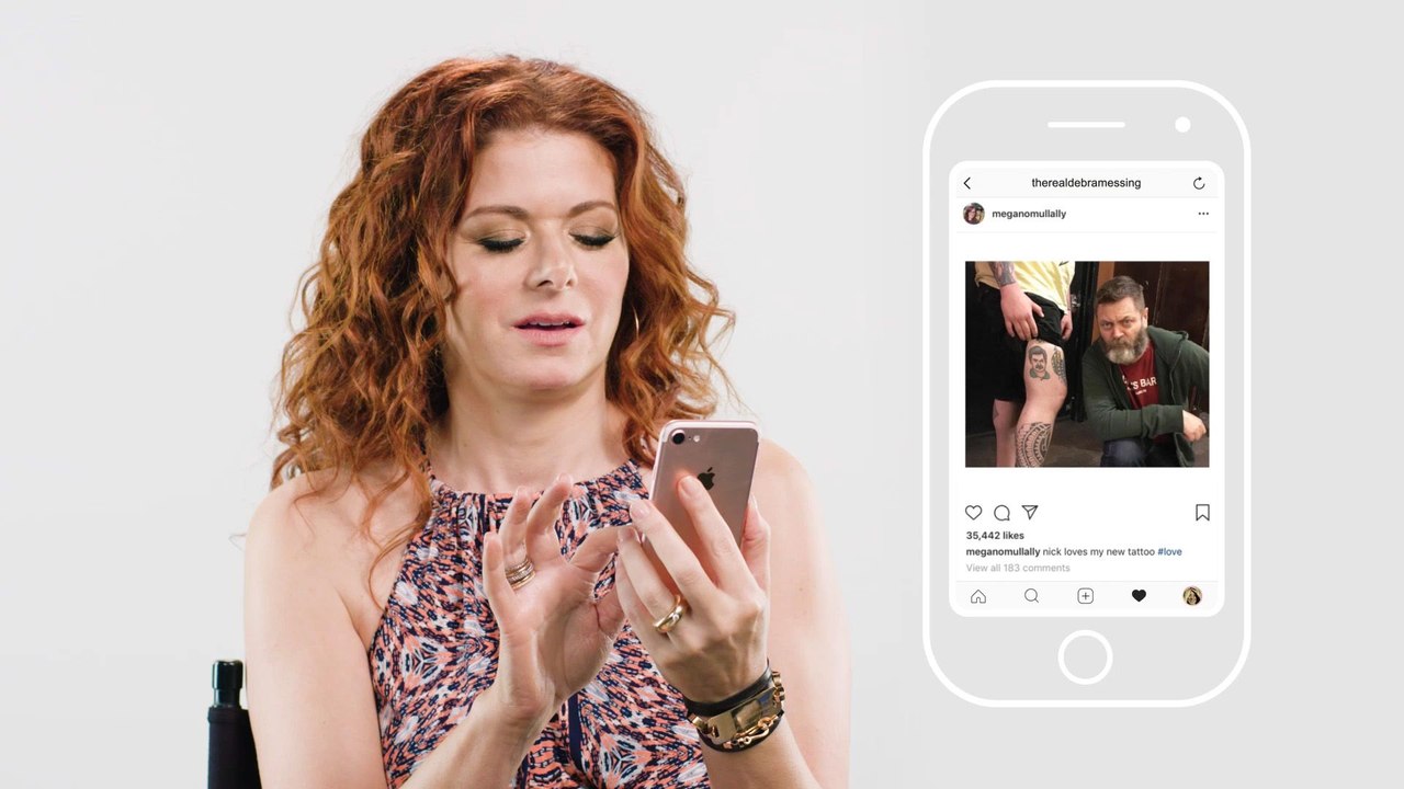 Debra Messing Insta-Stalks Her 'Will & Grace' Co-Stars