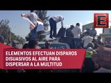 Manifestación sale de control y concluye con agresión a militares en Ciudad Guzmán, Jalisco