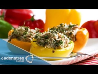 Tải video: Deliciosos pimientos rellenos de atún