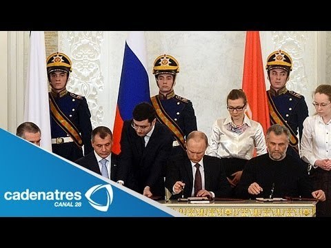 Vladimir Putin avala la anexión de Crimea a Rusia