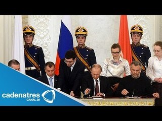 Vladimir Putin avala la anexión de Crimea a Rusia