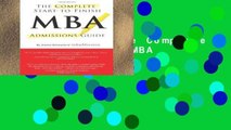 Best product  The Complete Start-To-Finish MBA Admissions Guide