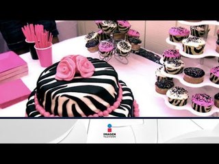 Cómo hacer un pastel con colores de cebra