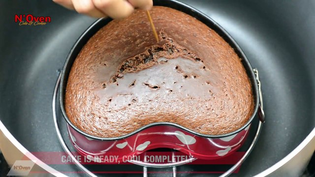 EGGLESS CHOCOLATE ANNIVERSARY CAKE RECIPE l WITHOUT OVEN