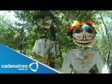 Marionetas recorren las calles de Coyoacán en esplendoroso desfile