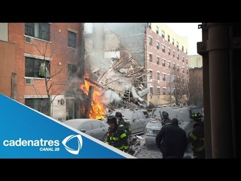 Explosión causa colapso de dos edificios en Nue...