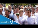 Enrique Peña Nieto se reúne con agucateros en Uruapan, Michoacán