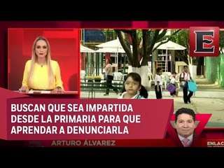 Arturo Álvarez habla de la iniciativa para impartir una materia contra la violencia