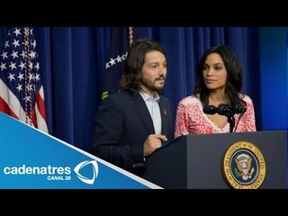 Diego Luna presenta "César Chávez" en la Casa Blanca