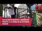 Protestan en CDMX por políticas migratorias de Trump