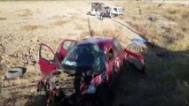 Aksaray'da hafif ticari araçla otomobil çarpıştı: 1 ölü, 5 yaralı