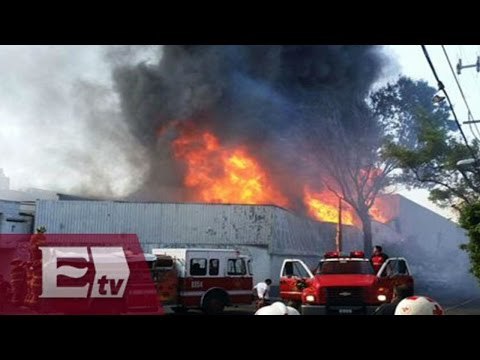 Incendio en inmediaciones de la cervecería Modelo / Excélsior Informa