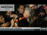 Olga Sánchez da mensaje tras reunión con López Obrador