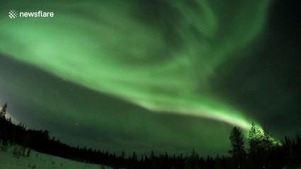 Stunning timelapse of Northern Lights in Lapland