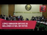 INE termina resultados finales de conteo para presidente