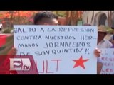 Manifestación de indígenas en Oaxaca en apoyo a jornaleros / Vinaey Esquinca