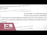 Conapred no procederá ante queja contra Córdova / Vianey Esquinca