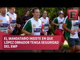 Peña Nieto corre su última carrera del Estado Mayor Presidencial