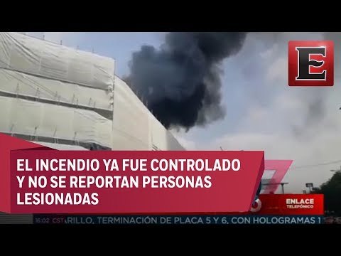 Reportan incendio en Plaza Galerías Coapa