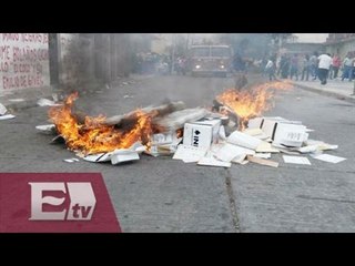Vandalizan instalaciones del INE en Oaxaca / Vianey Esquinca