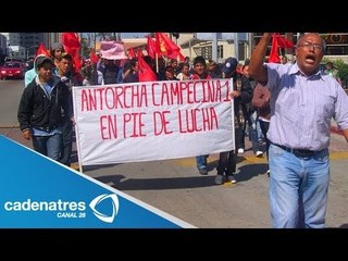 Antorcha Campesina marcha por calles capitalinas