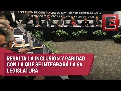 INE entrega constancias de mayoría a senadores electos