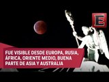 Eclipse lunar embellece el cielo en buena parte del mundo