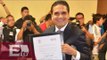 Silvano Aureoles recibe constancia de Mayoría como gobernador de Michoacán / Vianey Esquinca