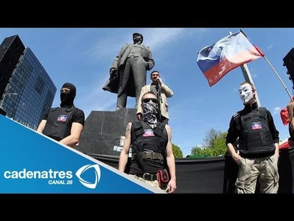 Rebeldes prorrusos toman control de una televisora