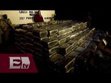 Hallan en Sonora 14 toneladas de marihuana ocultas en caja de tráiler  / Vianey Esquinca