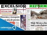 Así amanecen las portadas de los periódicos más importantes de México