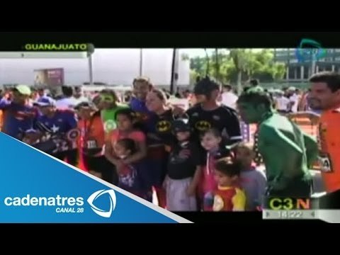 Superhéroes corre a favor de niños con fibrosis quistíca