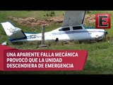 Desplome de avioneta en Hidalgo deja tres personas heridas