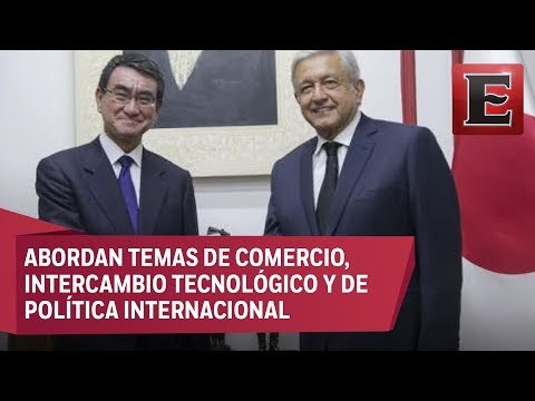 López Obrador sostiene reunión con canciller japonés