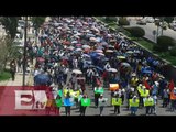 Maestros realizan marchas en contra de la evaluación docente en Oaxaca / Titulares de la tarde