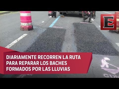 Reparan baches por maratón de la Ciudad de México