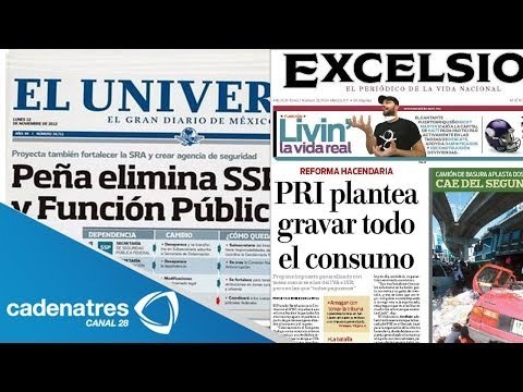 Así amanecen las portadas de los periódicos más importantes de México