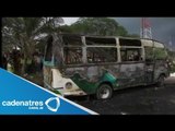 Mueren quemados 33 niños en incendio de autobús en Bogota, Colombia