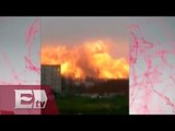 Desde la red: Graban explosión de una petroquímica en China / Vianey Esquinca