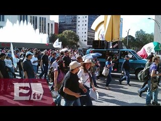 Marchas en el D.F.  y Guerrero a 10 meses del caso Ayotzinapa / Titulares de la Noche