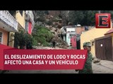 Deslave en cerro asusta a vecinos de Naucalpan, Edomex