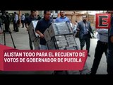 Trasladan paquetes electorales de Puebla a la CDMX