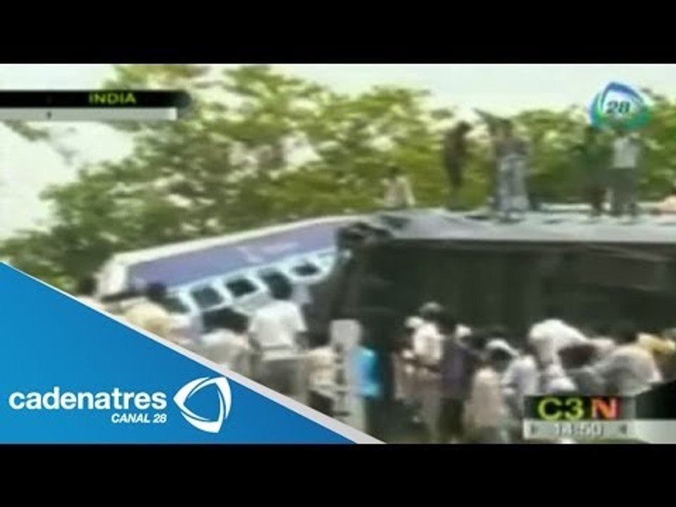 Choque de trenes deja 40 muertos en la India / Train crash leaves 40 dead in India