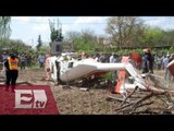 Las impactantes imágenes del desplome de un helicóptero en Rusia / Vianey Esquinca