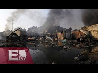 Rinden homenaje a víctimas de la explosión en Tianjin, China / Vianey Esquinca