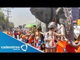 Cirqueros marchan contra prohibición de animales